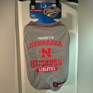 NWT Pet Apparel Pets First Company Collegiate Nebraska Huskers